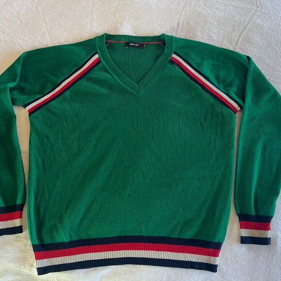 JUNK de LUXE V-NECK SWEATER SIZE XL - Picture 1 of 8